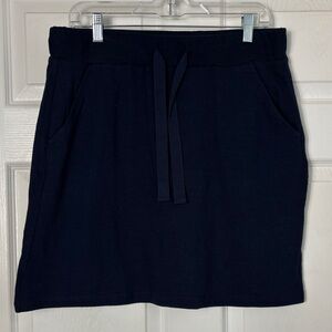 NEW NWT LOFT Navy Blue Women's Casual Mini Skirt Pockets Drawstring Size Medium